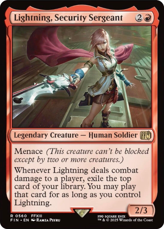 Lightning, Security Sergeant [FIN - 560]