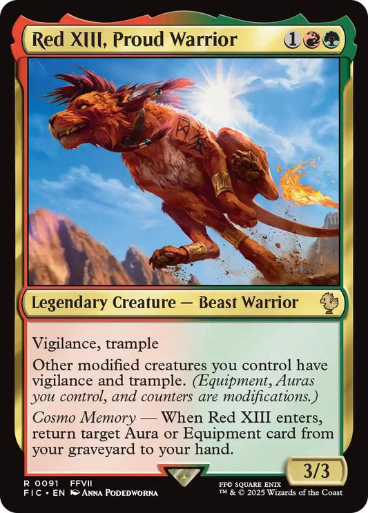 Red XIII, Proud Warrior (Surge Foil) [FIC - 91]