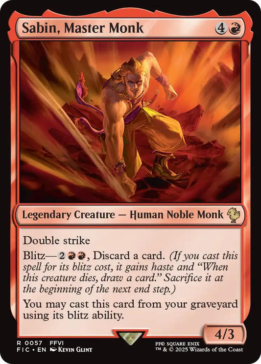 Sabin, Master Monk (Surge Foil) [FIC - 57]