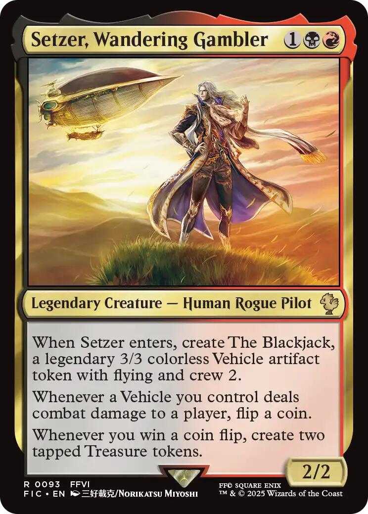 Setzer, Wandering Gambler (Surge Foil) [FIC - 93]