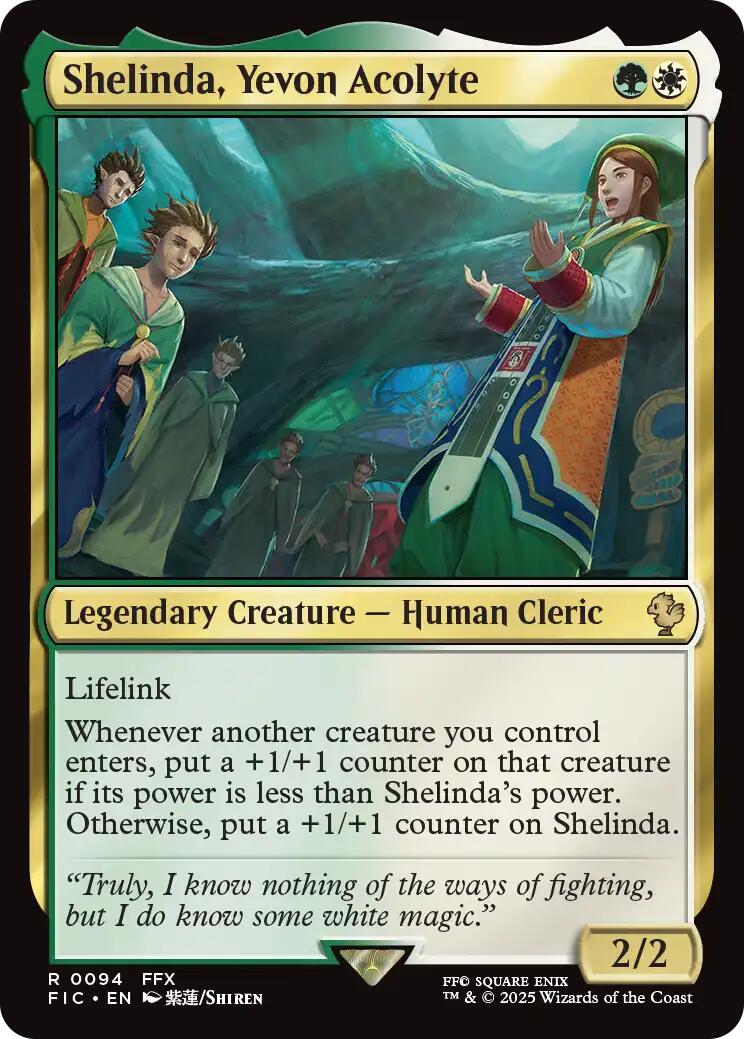 Shelinda, Yevon Acolyte (Surge Foil) [FIC - 94]