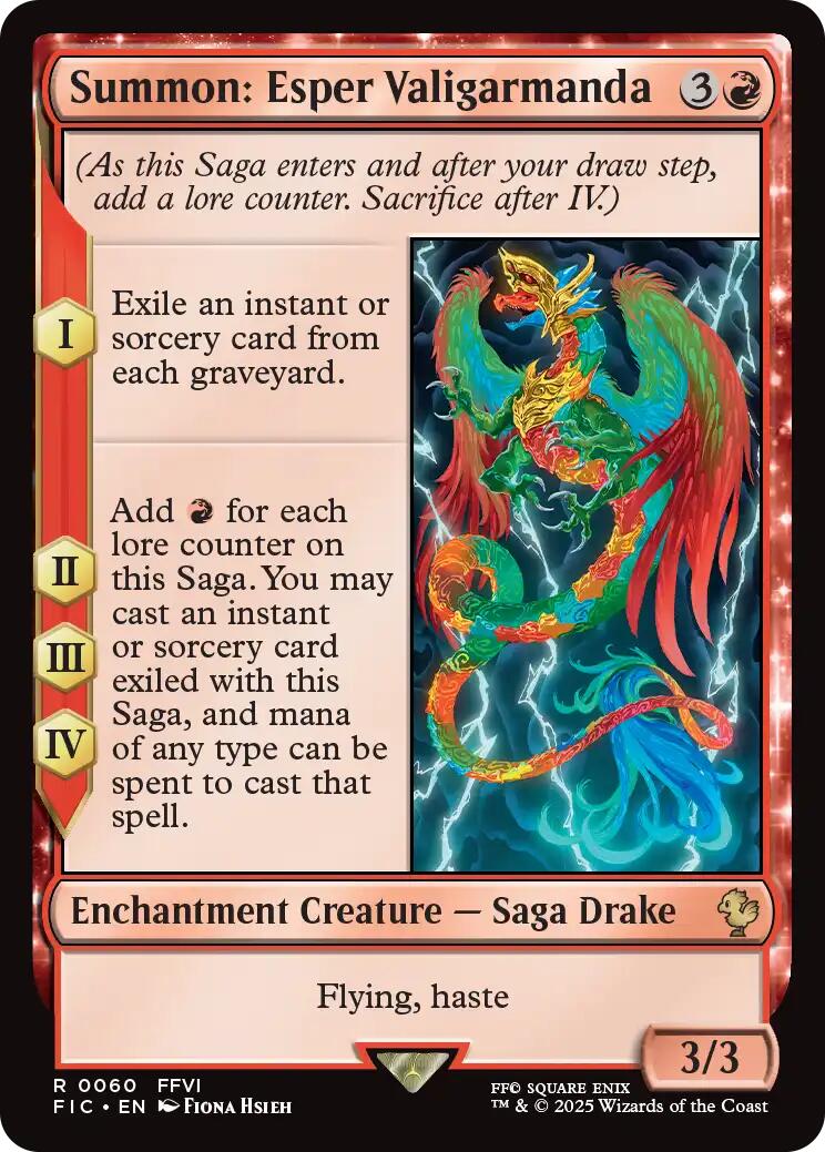 Summon: Esper Valigarmanda (Surge Foil) [FIC - 60]