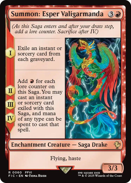 Summon: Esper Valigarmanda (Surge Foil) [FIC - 60]