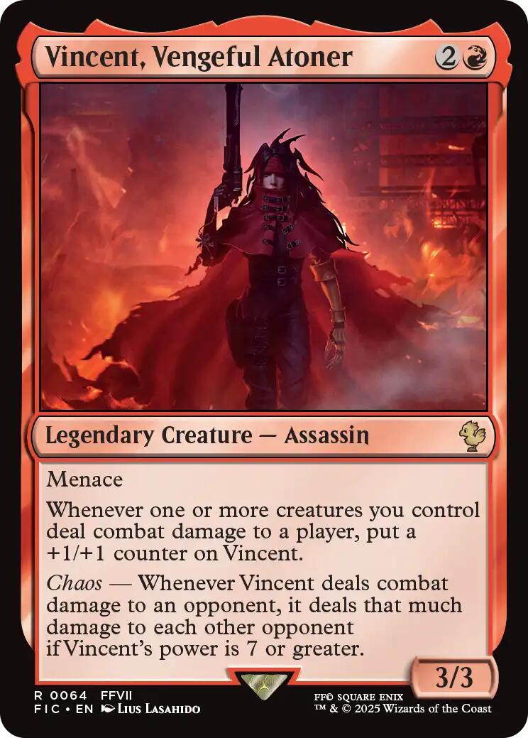 Vincent, Vengeful Atoner (Surge Foil) [FIC - 64]