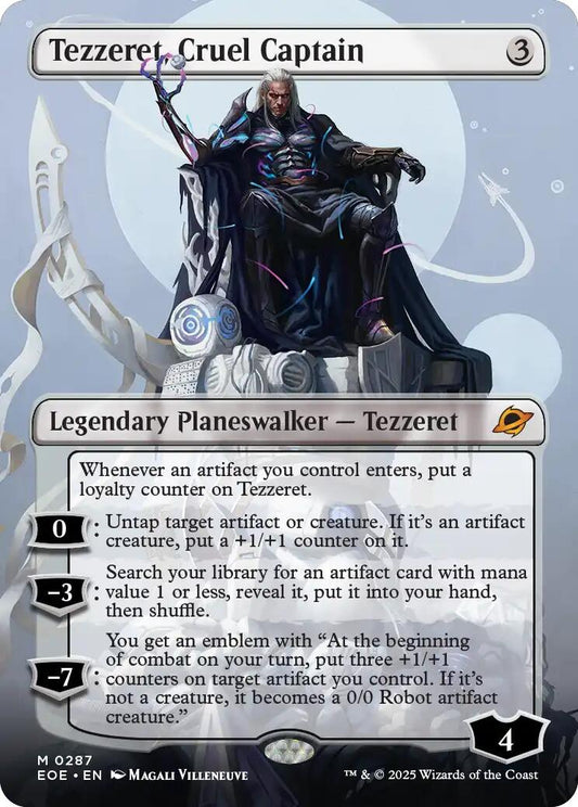 Tezzeret, Cruel Captain (Borderless) [EOE - 287]