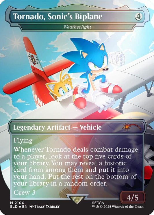 Tornado, Sonic's Biplane - Weatherlight (Rainbow Foil) [SLD - 2100]