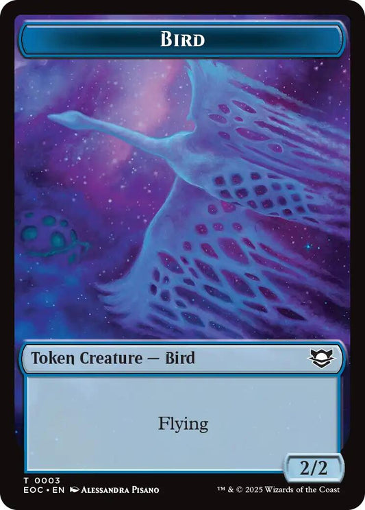 Bird // Golem (0012) Double-Sided Token