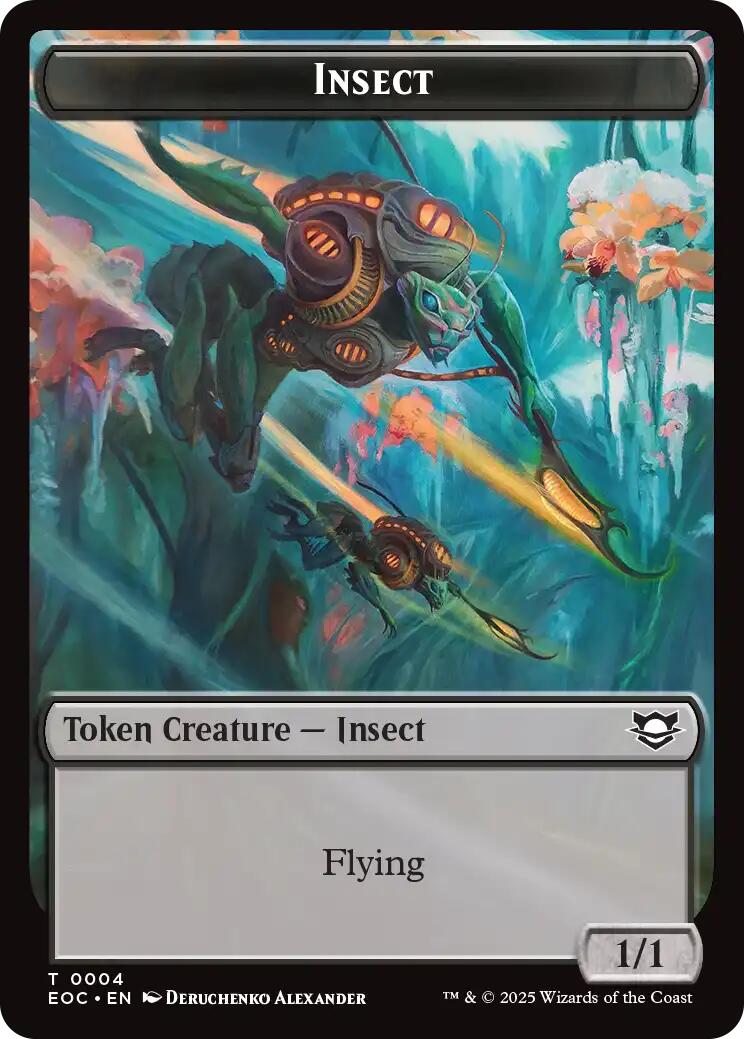 Insect // Elemental (0008) Double-Sided Token