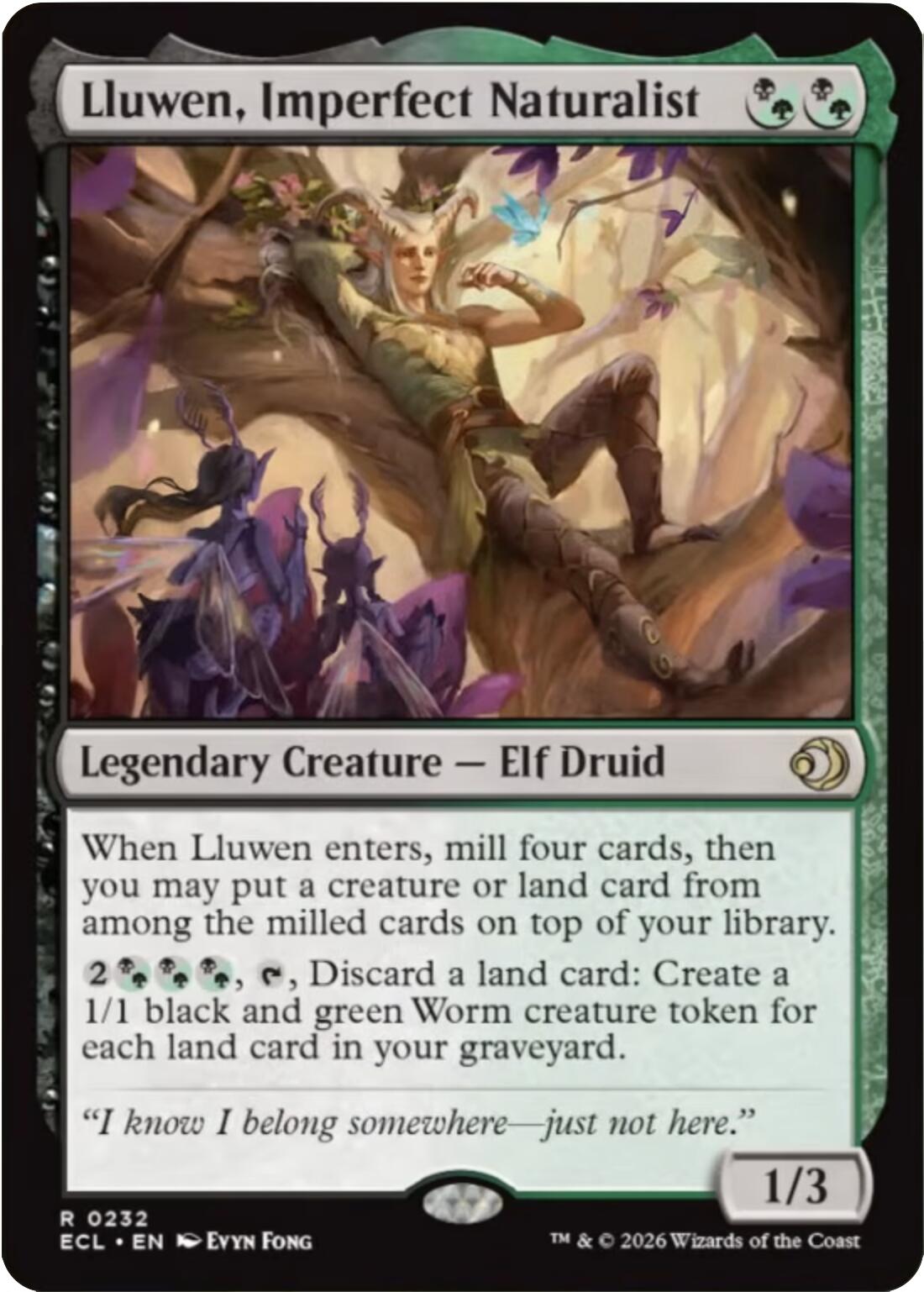 Lluwen, Imperfect Naturalist